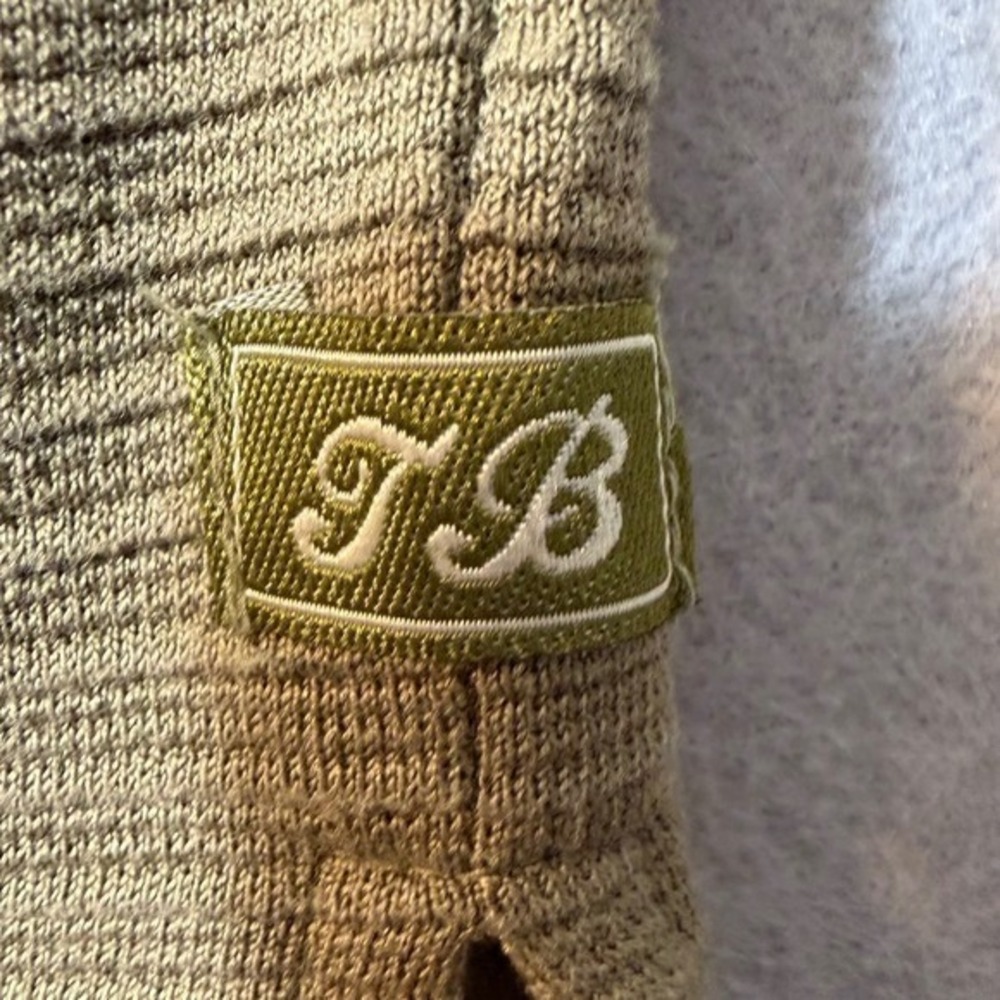 Tommy Bahama Business Casual Silk Cotton Ribbed Polo‎ Shirt Olive Green Size M - Picture 5 of 8